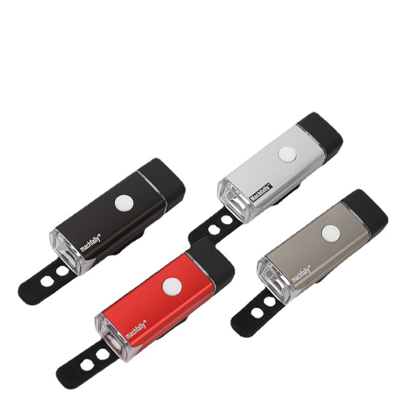 Riding equipment accessories USB rechargeable bicycle light aluminum alloy bicycle night riding flashlight bicycle headlight