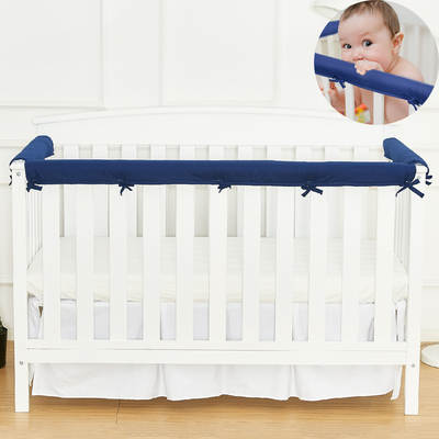 Cross-border crib anti-collision protection wrapping solid color baby bed circumference baby anti-collision soft bag foreign trade home textile spot