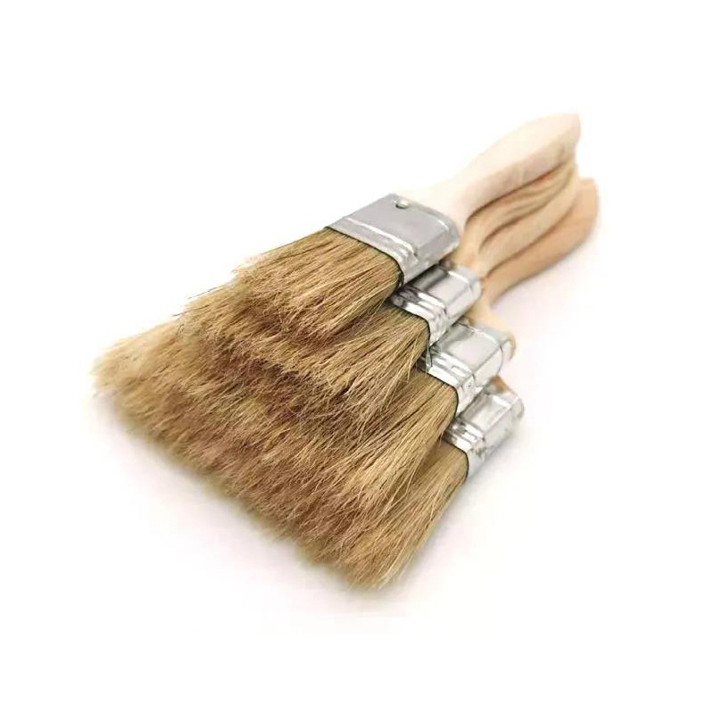 genuine goods Paint Brush Industrial 3-inch Pig Brush Barbecue 4 Small Brush Factory Bristle 2-inch Thickened Oil Brush