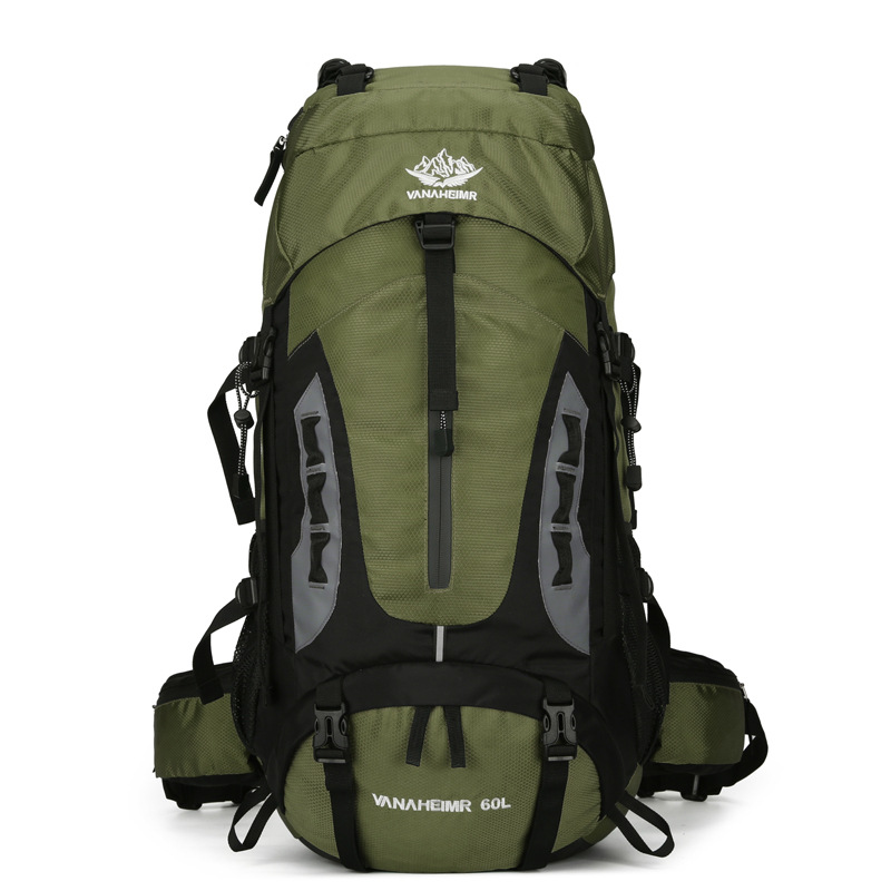 Outdoor large capacity mountaineering bag 65 L camping tent backpack unisex travel hiking sports luggage bag