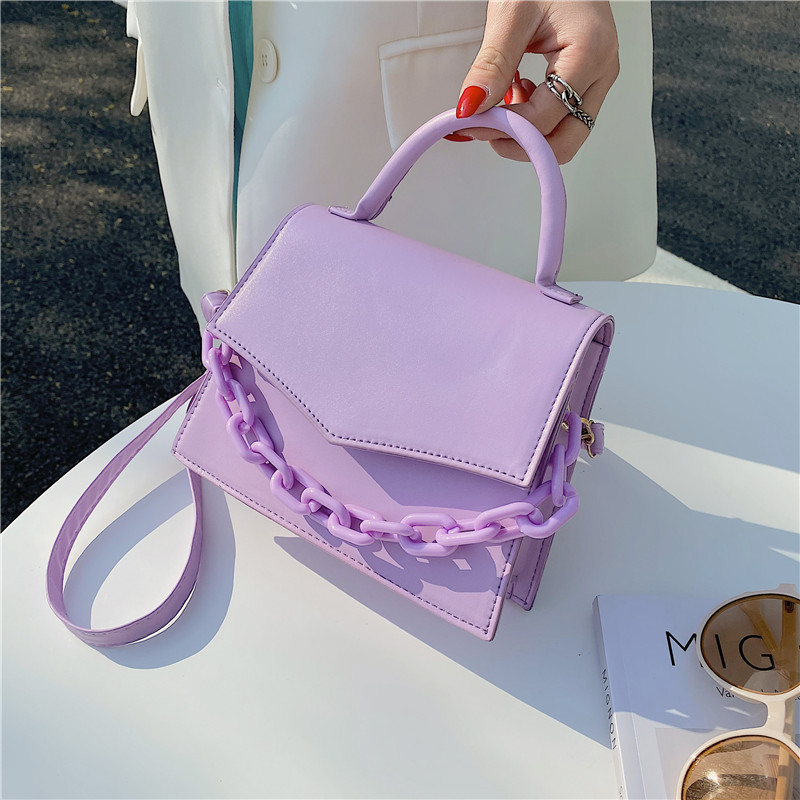 Winter New Simple Small Bag Women's Bag 2021 New Fashionable Creative Handbag Candy Shoulder Crossbody Bag