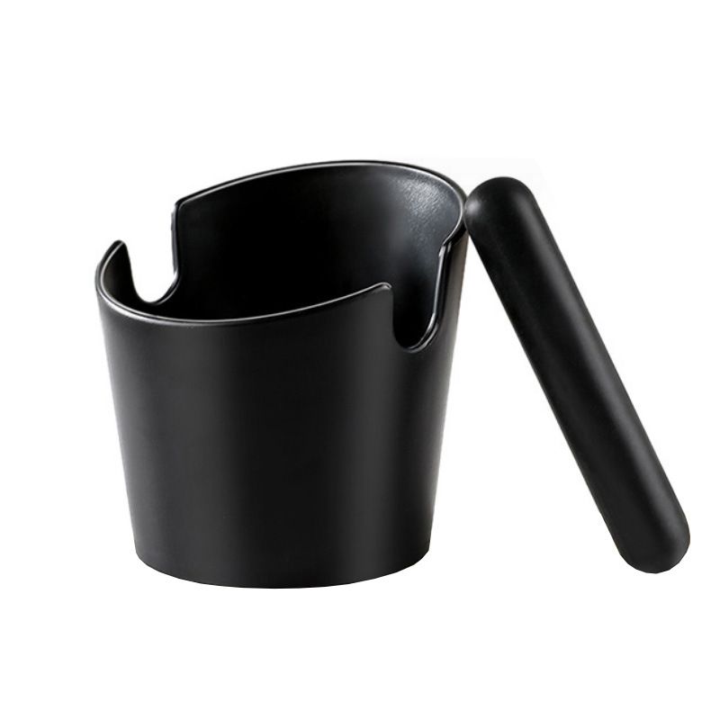 SOURCE manufacturer food grade ABS coffee powder slag barrel small slag trough coffee knock slag storage non-slip waste residue recycling barrel
