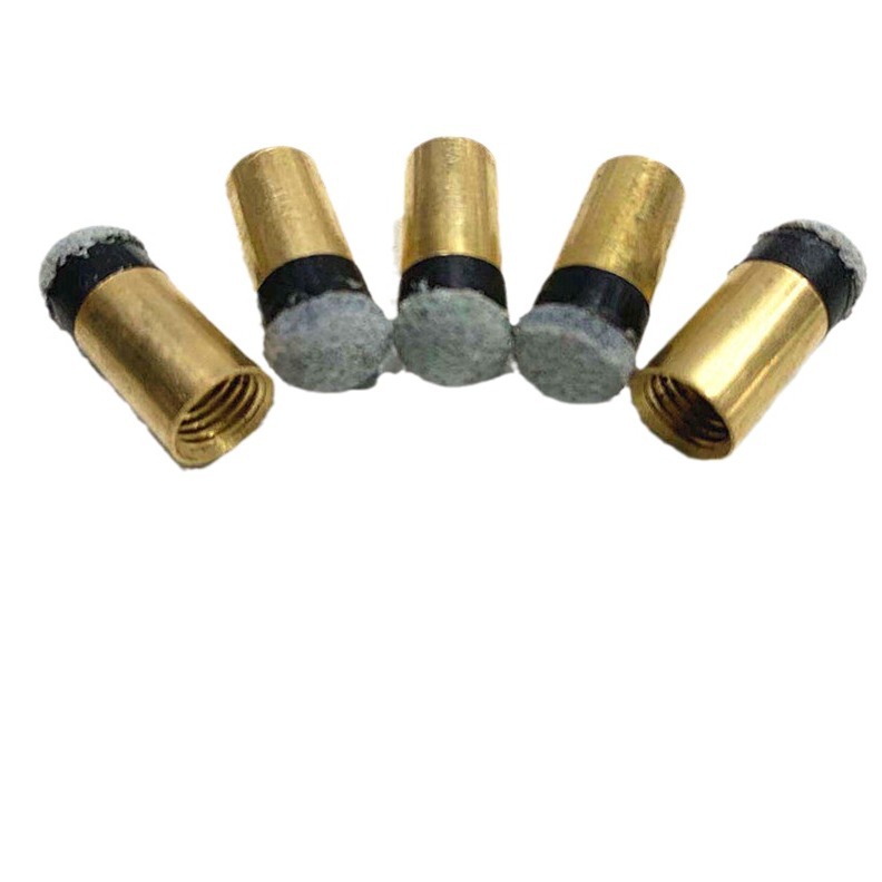[Copper First Angle Grey Gongs Leather Head] Billiard Supplies Accessories Billiard Cue Accessories Nine Ball Screw Head Billiard