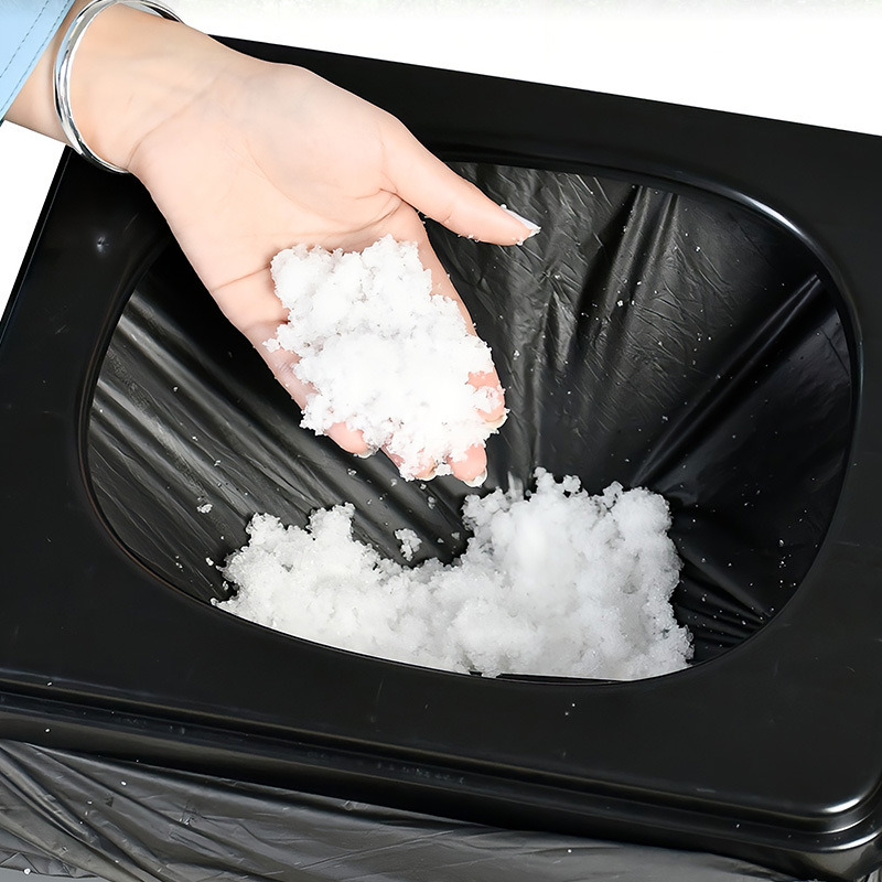 Outdoor toilet accessories folding tent garbage bag coagulant curing agent