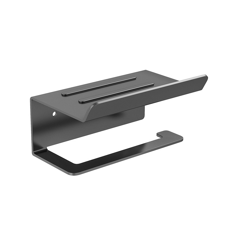 Cross-border tissue holder 304 stainless steel non-perforated toilet paper holder bathroom privacy tissue box roll paper holder wet tissue box