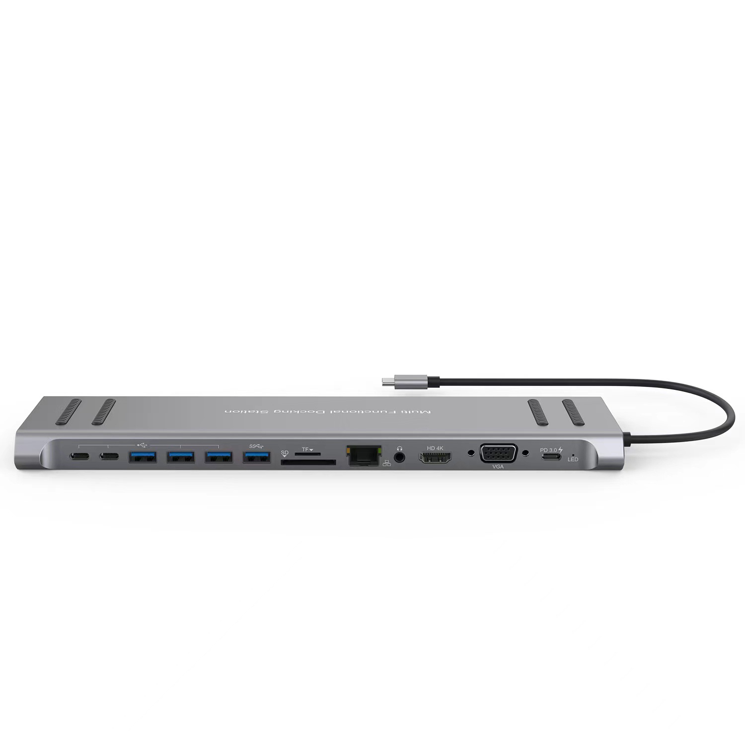 Multi-interface typec docking station laptop stand HUB HUB expansion dock VGA fast charging base