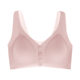 Mom's Underwear Summer Thin Women's Front Buckle Bra Push-Up Seamless Rim-Free Vest-Style Middle-Aged Women's Bra