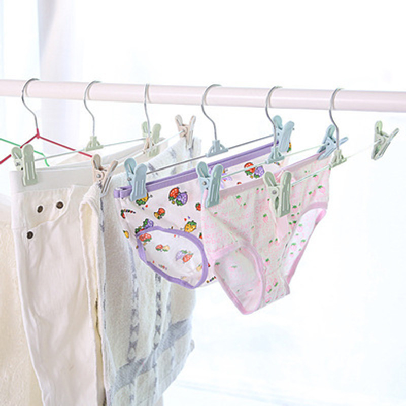 New Household Colorful Plastic Pants Clip Underwear Seamless Pants Clip Women Children Non-slip Pants Rack Wholesale