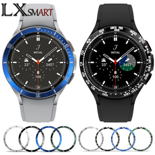 For Samsung Galaxy watch7/6/5 metal bezel water ghost time speed scale ring protection ring 42/