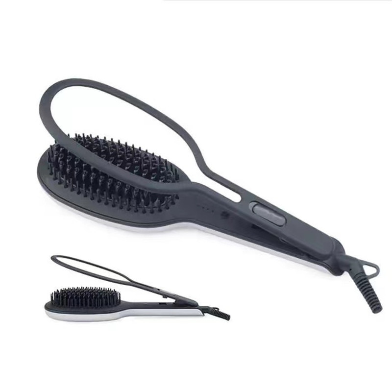 Cross-border lazy people do not hurt hair massage negative ion hair straightener curling straight dual-use hair straightener automatic curler hair curler