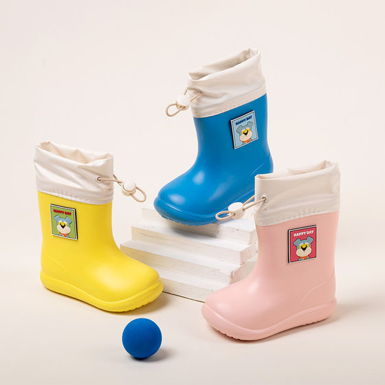 Children's rain boots wholesale baby cartoon cute boys and girls summer waterproof rain boots wholesale outdoor water shoes girdle