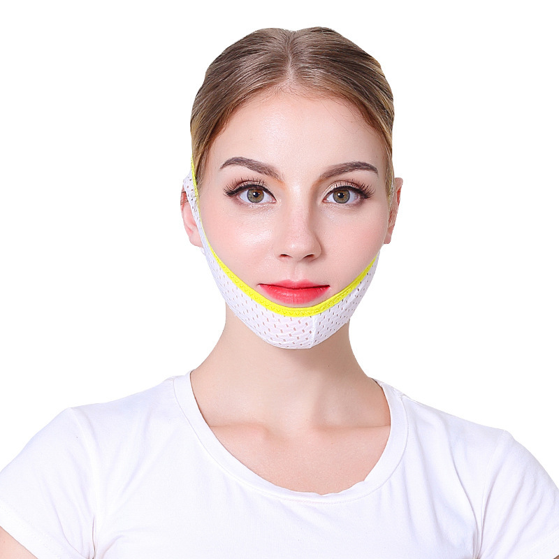 Sleep with Mask v Face Bandage Mask Line Carving Lifting Tightening Cream Double Chin French Pattern Masseter Breathable for Four Seasons