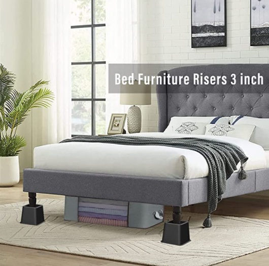 Small slope bottom narrow 1.3 inch square trapezoidal plastic bed feet cabinet feet sofa feet table feet furniture heightening foot pad