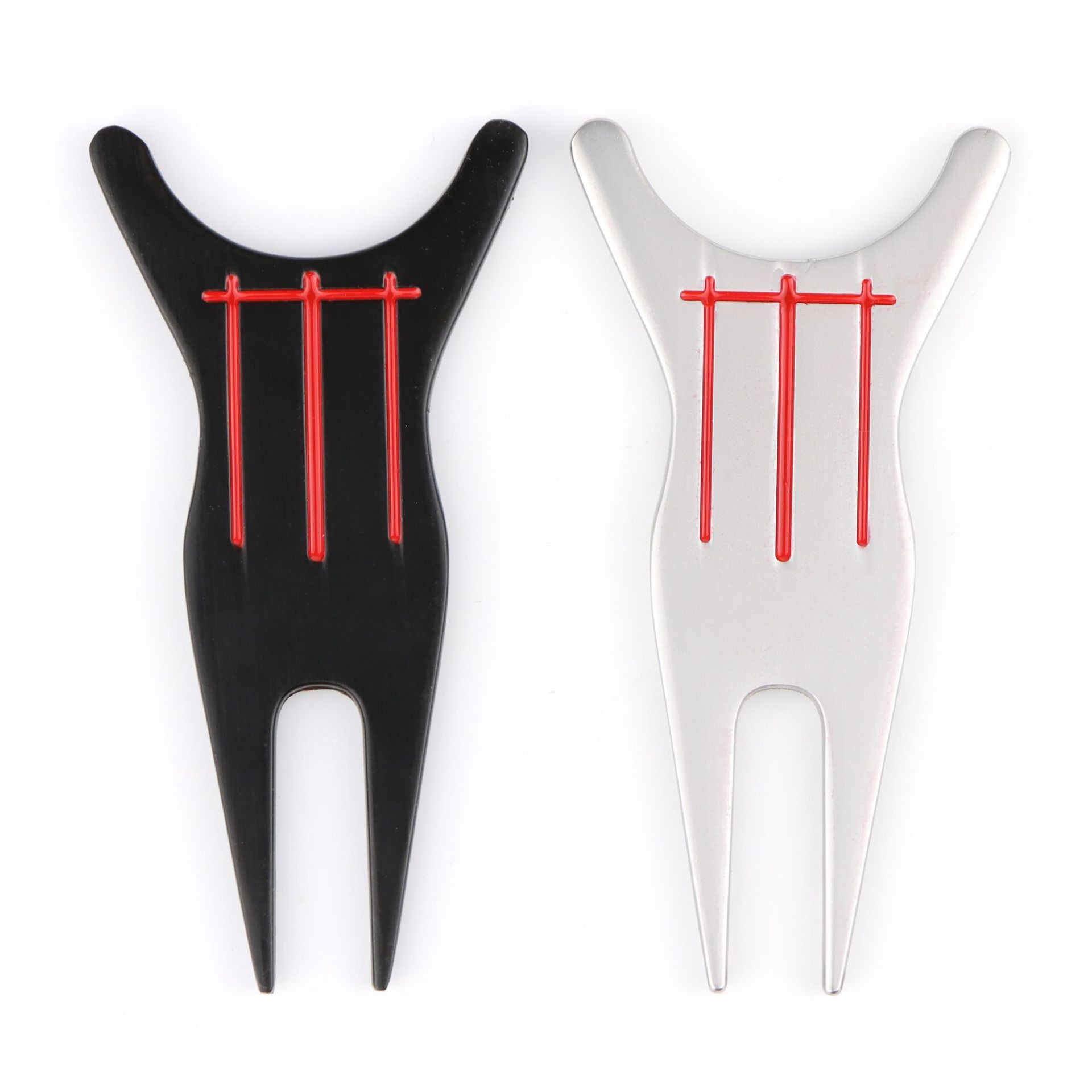Cross-border multifunctional metal ball fork Golf accessories club support frame/Scriber Golf Fruit Ridge fork in stock
