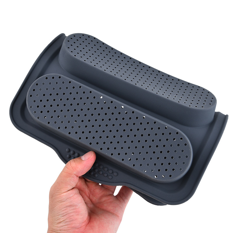 Food grade silicone two-color 4-grid silicone bread mold French cake mold rectangular baking tray high temperature resistance