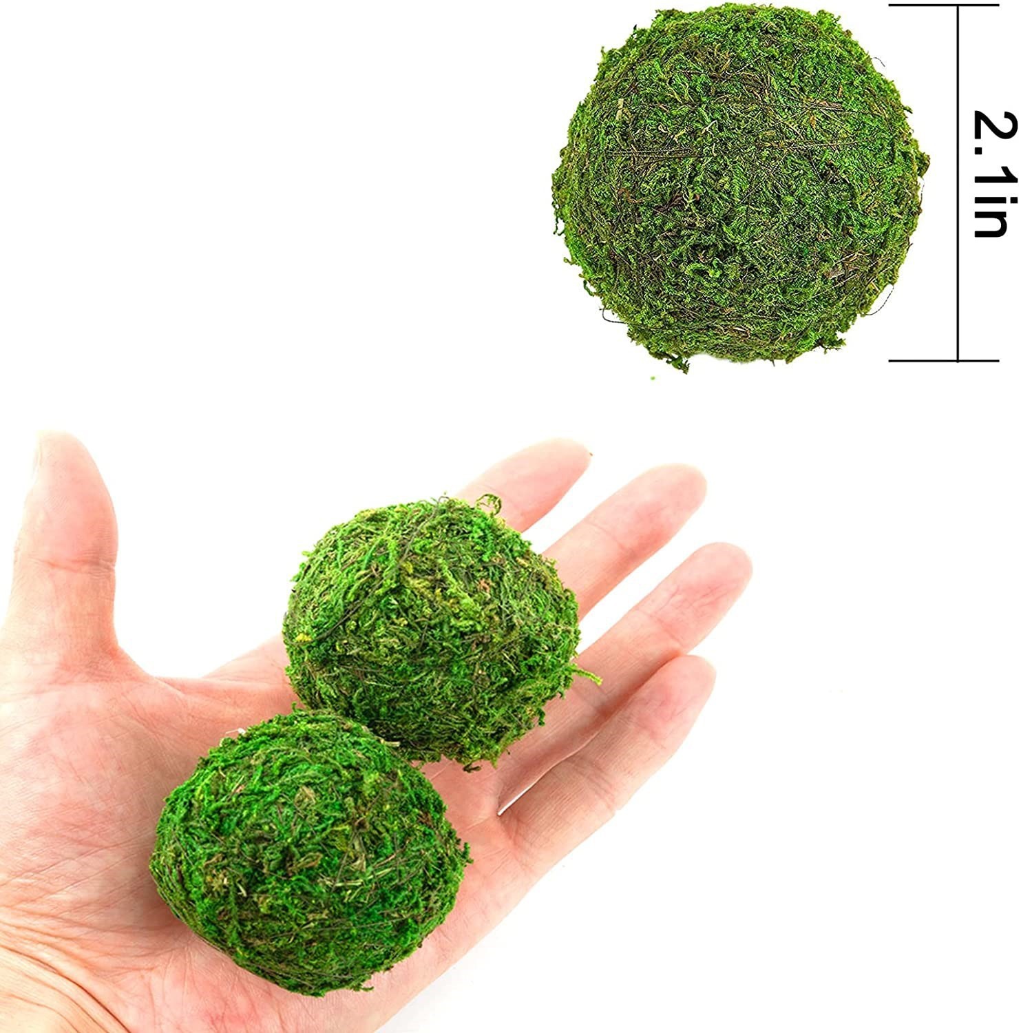 Cross-border for green moss ball moss ball gardening Moss flowerpot potted grass ball dried flower ball dried flower hanging ornaments