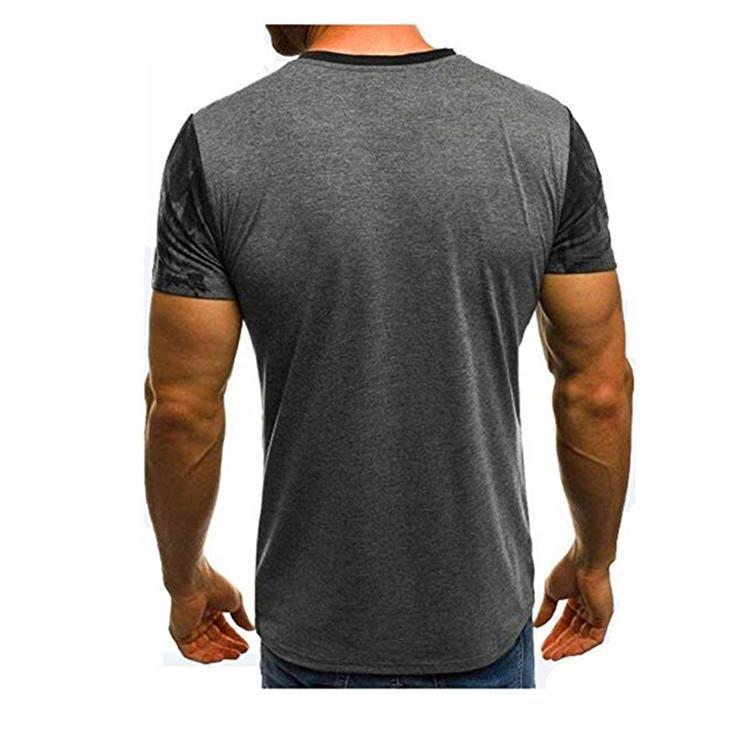 Cross-border summer men's 3D camouflage short sleeve plus size men's casual half sleeve T-shirt bottoming shirt one-piece delivery