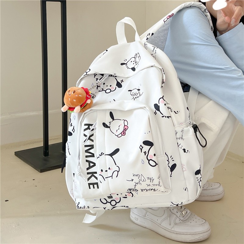 Japanese Style Parchal Dog Girl Schoolbag Junior High School Student Cute Soft Girl Backpack Female High School Student Large Capacity Backpack Female