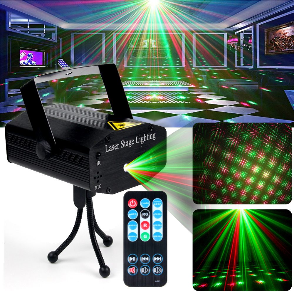 Gypsophila stage laser light voice control colorful rotating light pattern KTV bar projection laser beam light