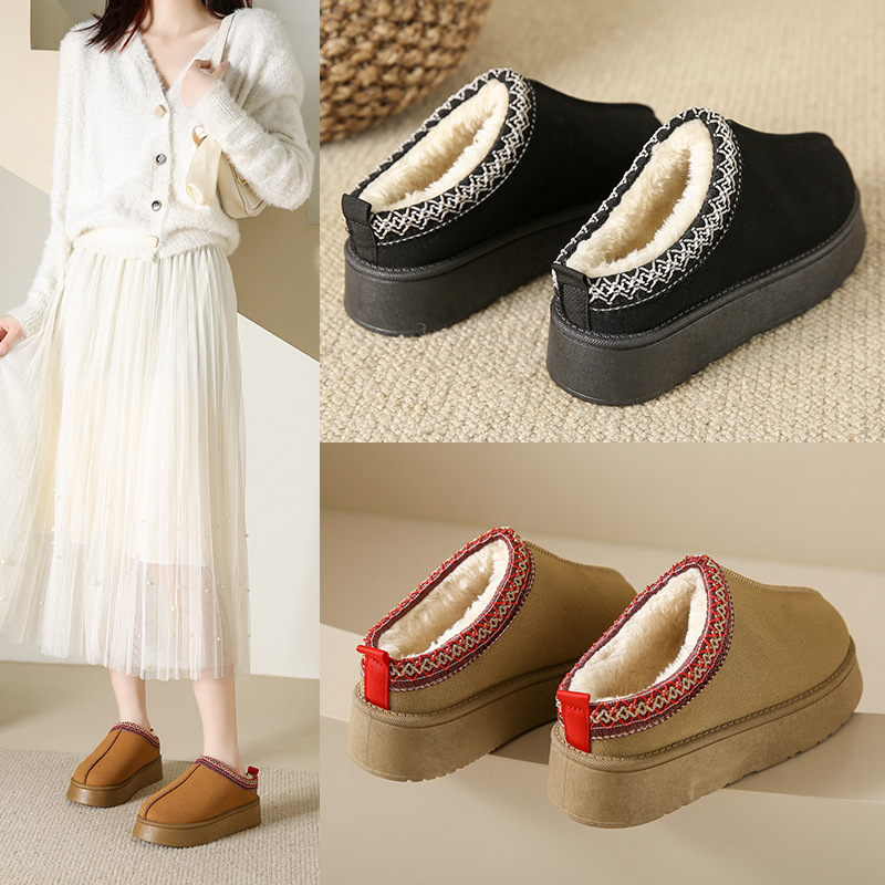 Botas de nieve de invierno para mujer con felpa_voghion.com