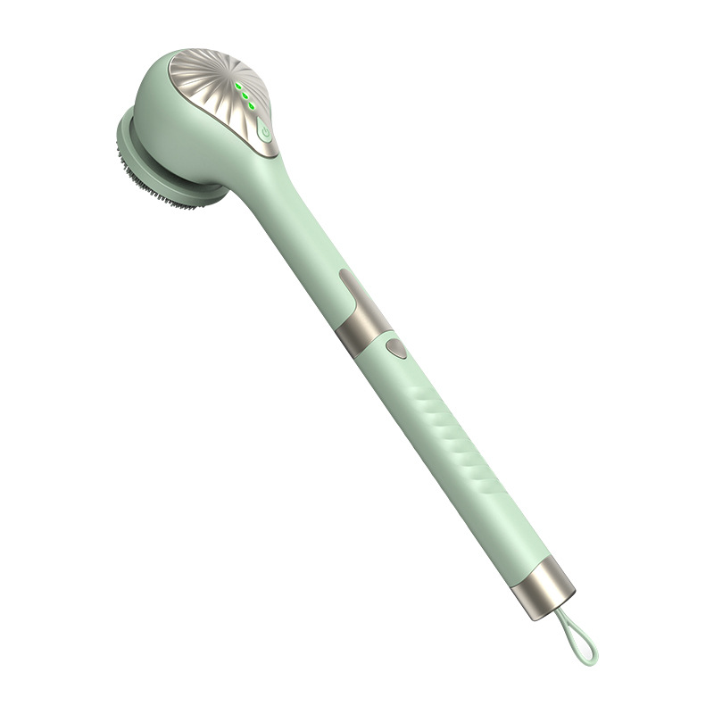 Bath Brush Massage Cleansing Two-in-One Face Washer Electric Washer Long Handle Bath Brush Silicone Waterproof Cleaner