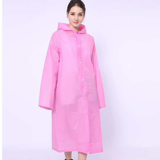 Factory direct supply portable non-disposable raincoat adult poncho fashion eva rain gear spot a generation of hair
