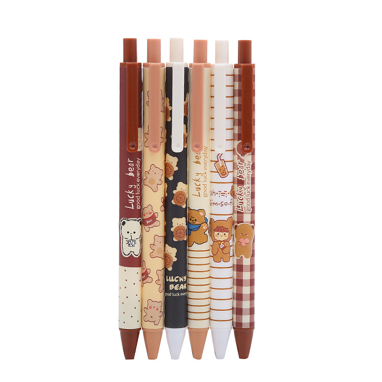 Press the pen a variety of optional creative high-value student examination water-based Pen cute office stationery gel pen wholesale