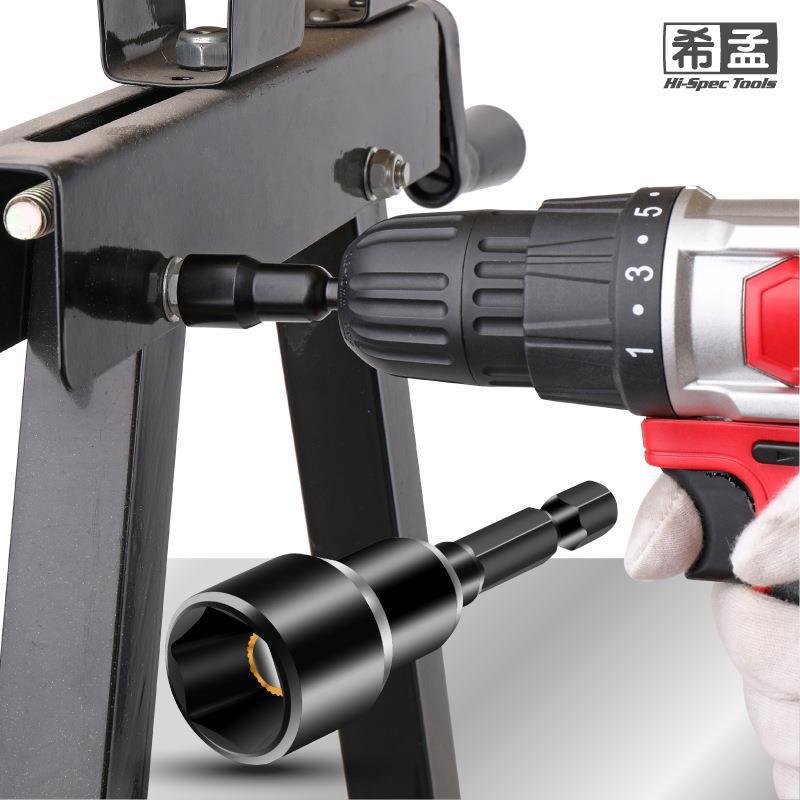 1/4 magnetic sleeve wind batch sleeve strong sleeve hexagonal handle strong magnetic batch nozzle multi-specification 6/8/10/19mm