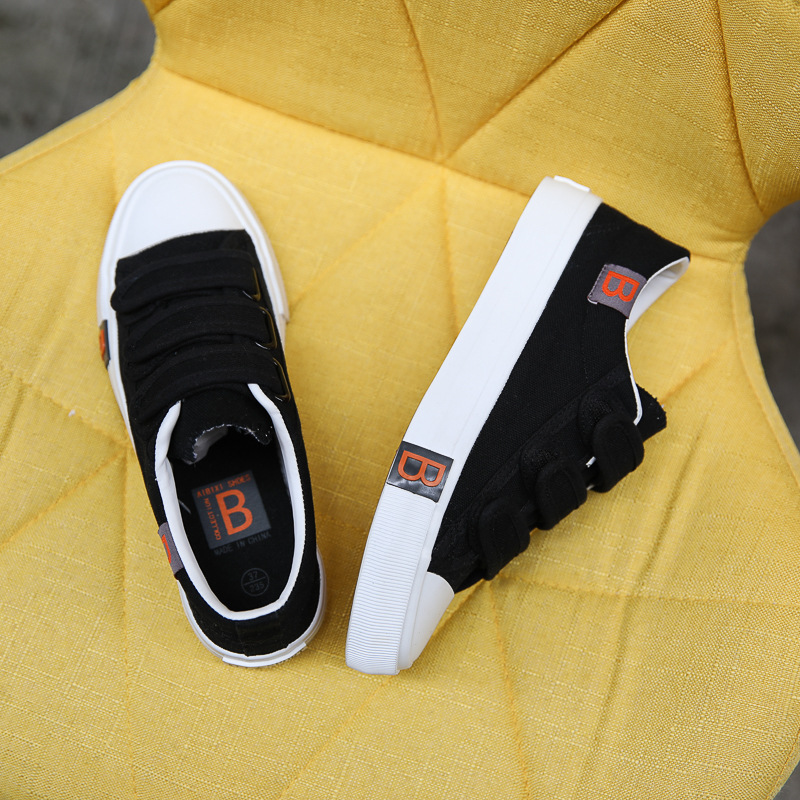 Velcro Canvas Shoes Women's 2024 Spring New White Shoes Korean-style All-match Trendy Shoes Student Cloth Shoes Casual Sneakers