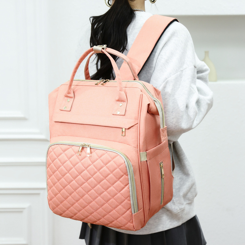 Large Capacity Mummy Bag Wholesale New Fashion Trendy Simple All-match Backpack Outdoor Portable Casual Mother and Baby Bag