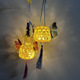 Plastic Tassel Butterfly Lantern-Blue Warm Lamp