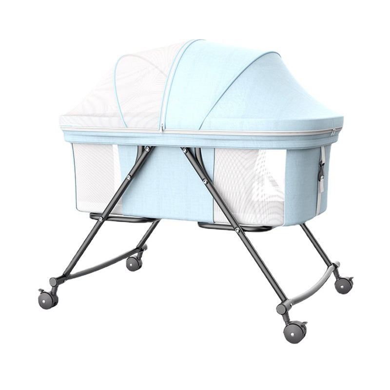 Baby Bed Movable Multifunctional Baby Bed Children's Baby Bed Portable Small Bed Splicing Big Bed Foldable Cradle Bed
