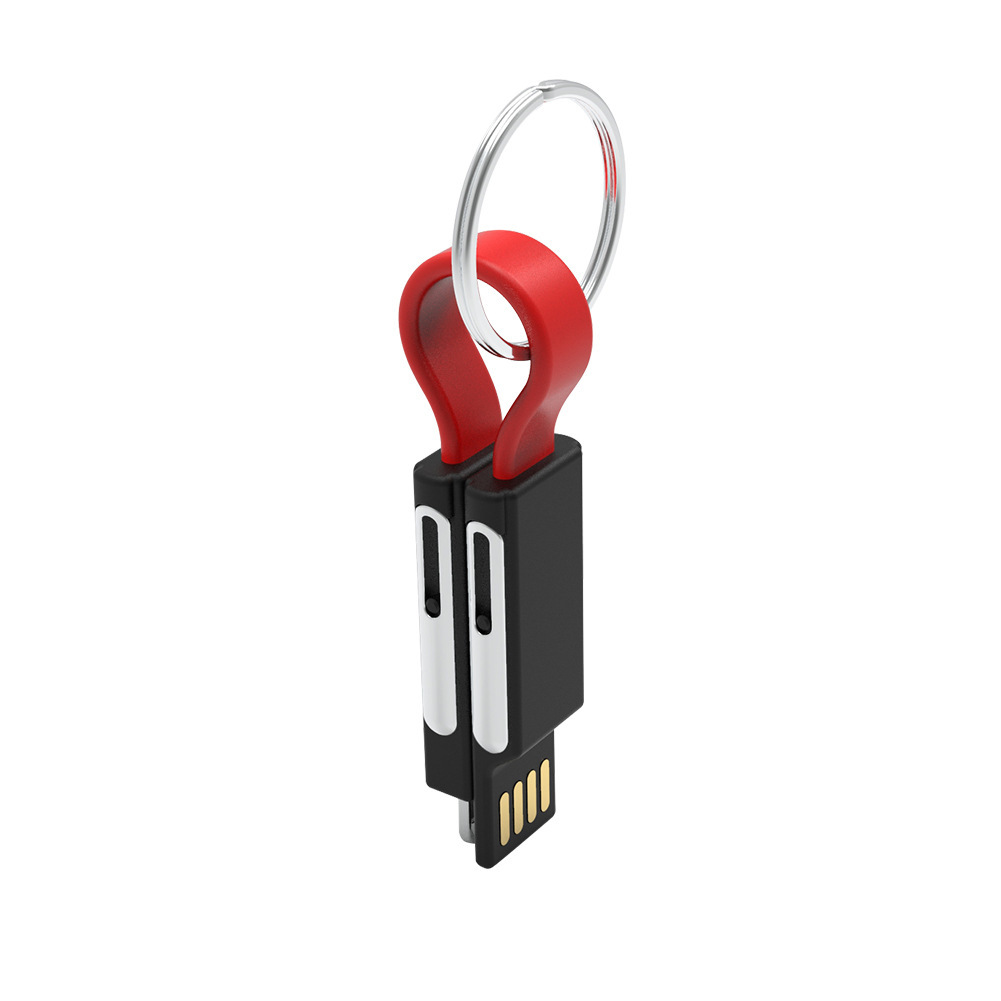 Keychain usb mobile phone type-c charging cable OTG data cable a drag 6 in 1 gift data cable