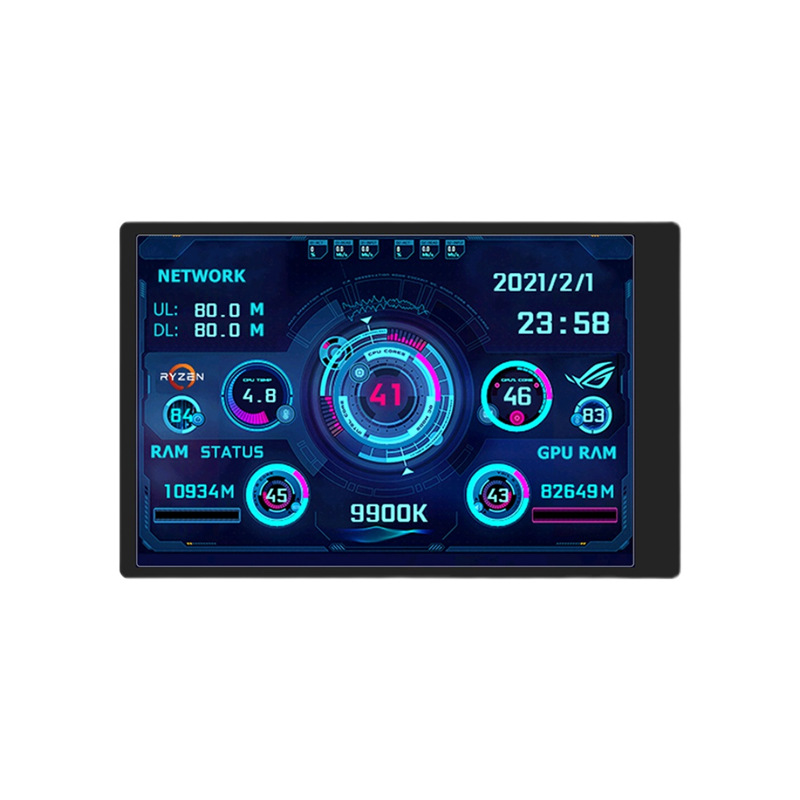 3.5-inch computer small sub-screen IPS full View USB-C chassis sub-screen computer temperature monitoring free AIDA64