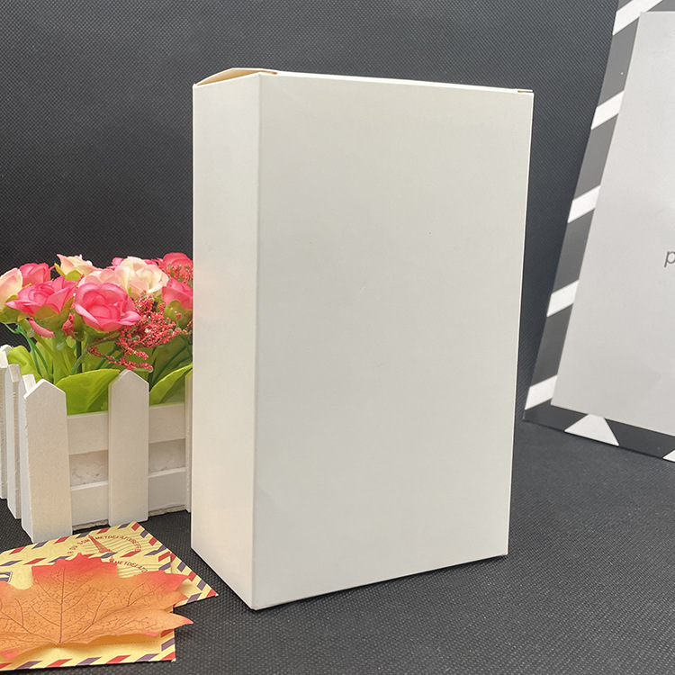 10-11cm spot 350g white box wholesale double socket white packaging box printed LOGO cosmetic box
