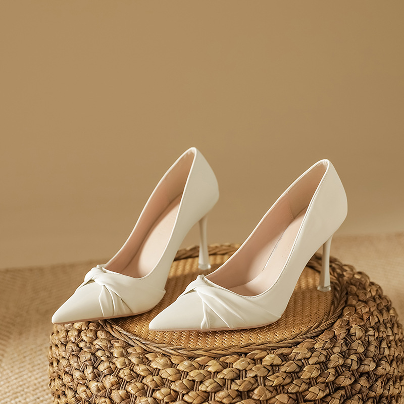 Autumn 2022 New Single Shoes Women High Heels Women Plus Fat Feet MM Large Size 414243 Small Size 30 31 32