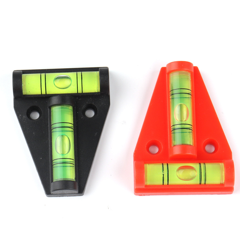 Hot sale T-shaped horizontal bubble with magnetic two-dimensional level mini level bubble with mounting hole with magnetic level