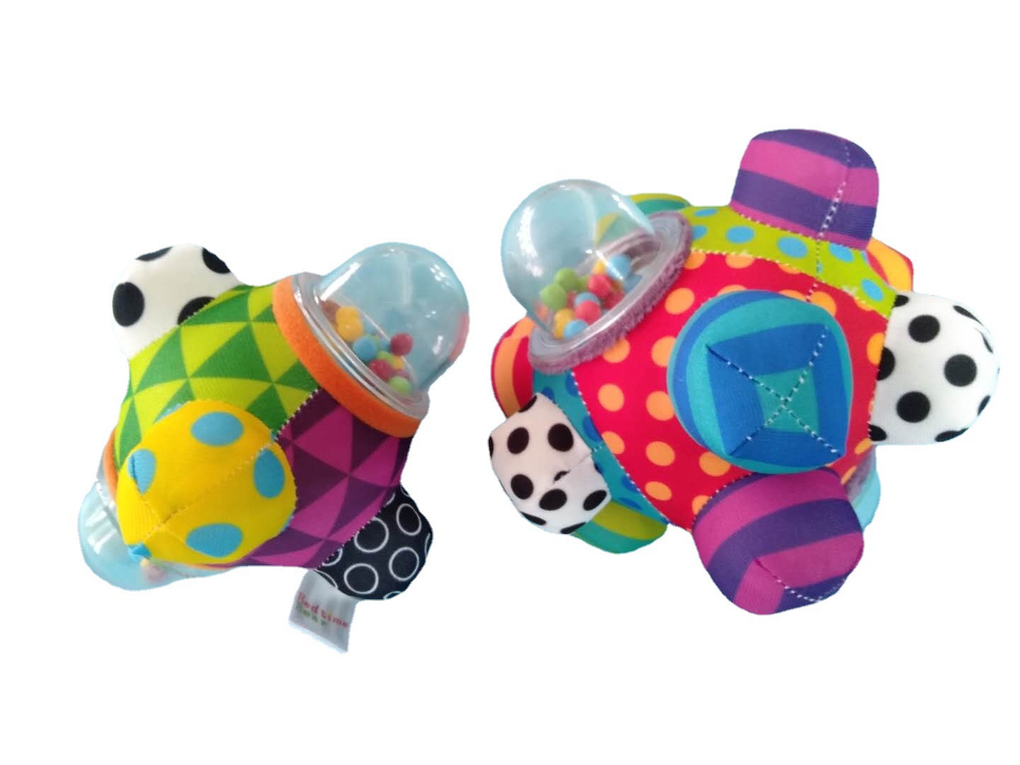 Baby Bomber Handler Grasping Bell Ball Tactile Sensory Three-Dimensional Bell Cloth Ball 0-1 Year Old Baby Toy Handler Grasping Ball