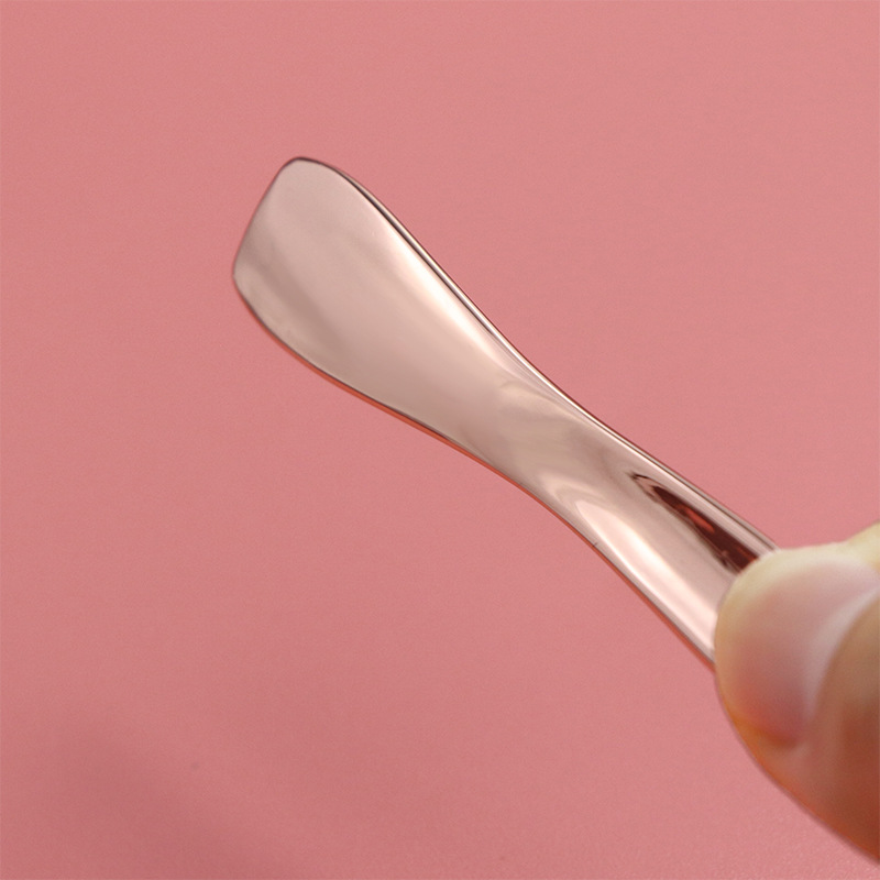 Factory wholesale metal eye cream spoon cosmetics dig spoon beauty spoon mask small scraping spoon skin care cream spoon