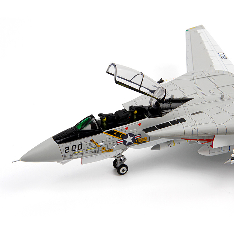 1:72 Terbo F14 Tomcat alloy aircraft model F-14A fighter VF-84 Squadron military assembly