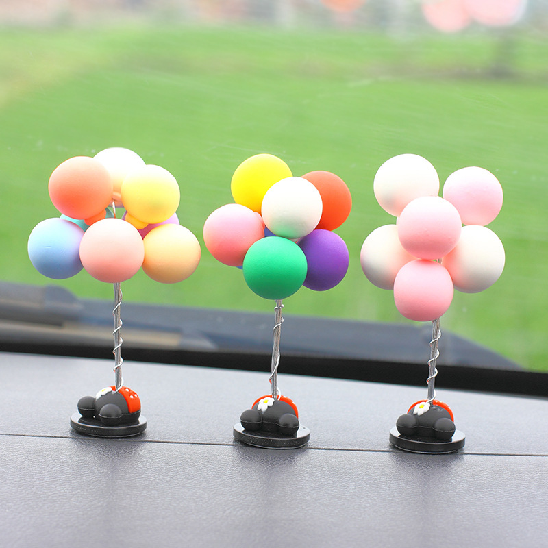Internet Celebrous Confession Balloon Car Ornaments Car Perfume Holder Color Macron Glass Bottle Car Aromatherapy Decorations