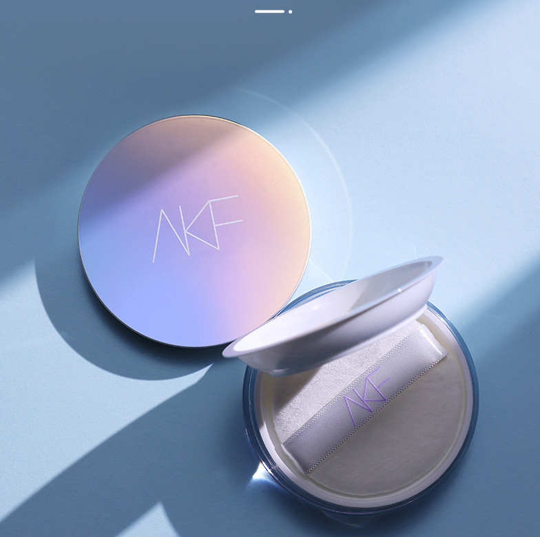Cooperation inquiry! AKF Powder Set Makeup Powder Waterproof Sweat-proof Long-lasting Oil Control Not Easy to Take Off Makeup Honey Powder Cake Women's Authentic Product