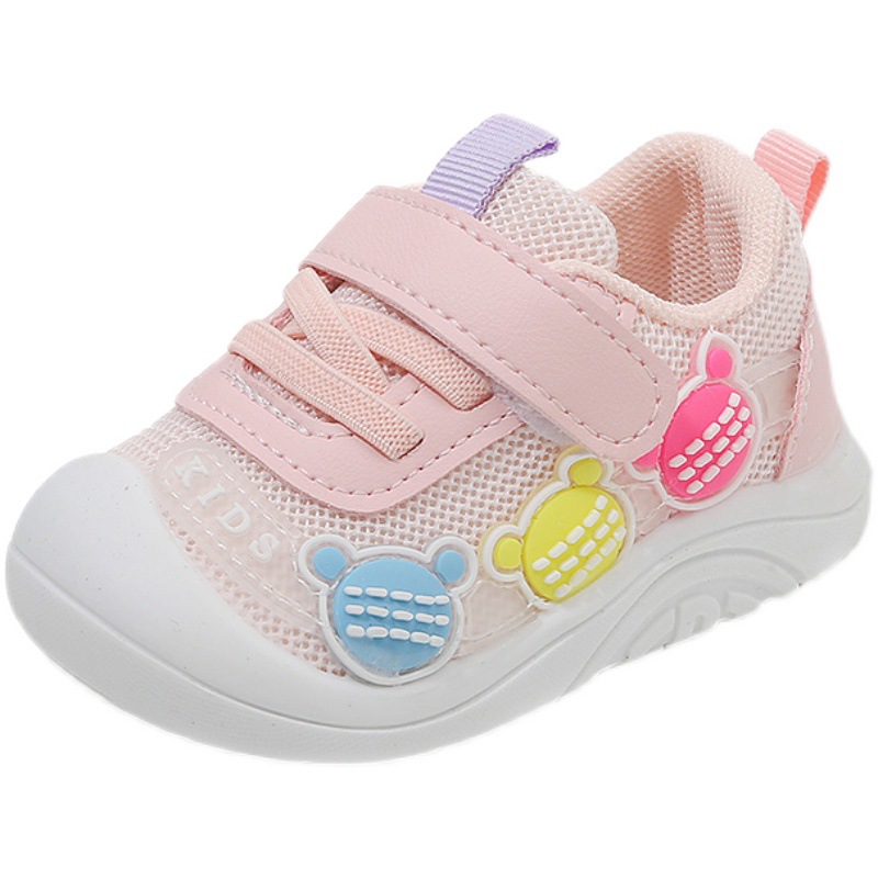 2023 Spring and Autumn Baby Baby Shoes Soft Sole Toddler Shoes Sneakers Fit Shoes Men's and Women's Children's Shoes Casual Mesh Shoes