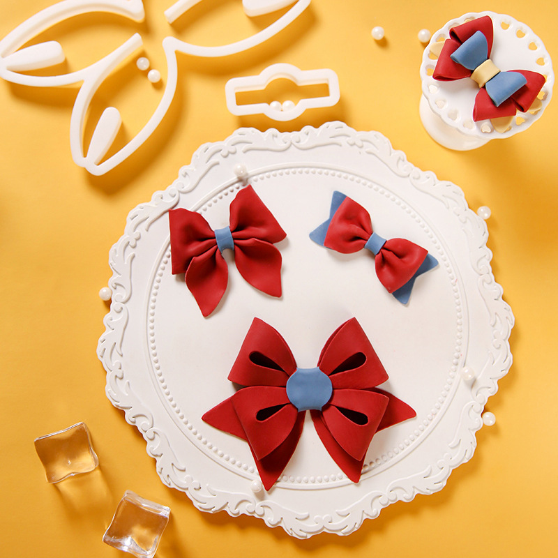 Spot Bow Mold European-style Beautiful Fouled Cake Decorative Cookies Steamed Bread Cutting Die Baking Grinding Tool