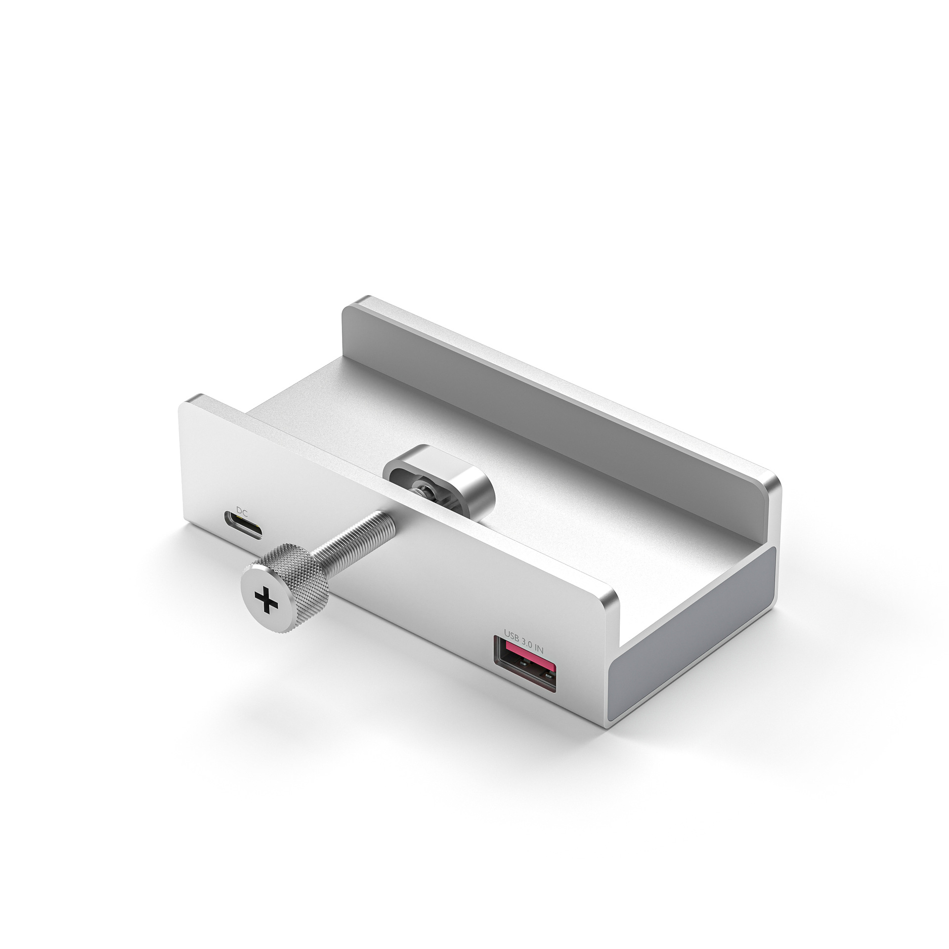 USB3.0hub Док-концентратор из алюминиевого сплава с зажимом на мониторе настольного компьютера ноутбука универсальный