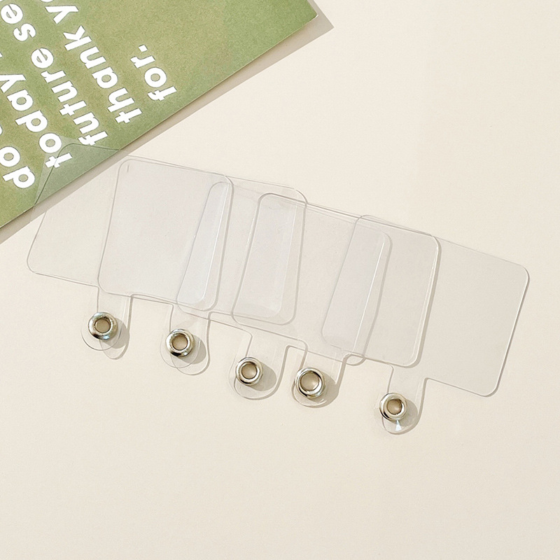 Mobile phone lanyard lanyard connecting patch anti-lost fixed card mobile phone shell universal transparent clip without lanyard hole