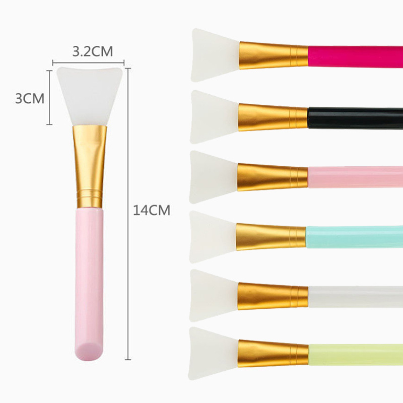 Cross-border beauty silicone mask brush soft head silicone brush adjusting stick homemade mask mud tool brush wholesale