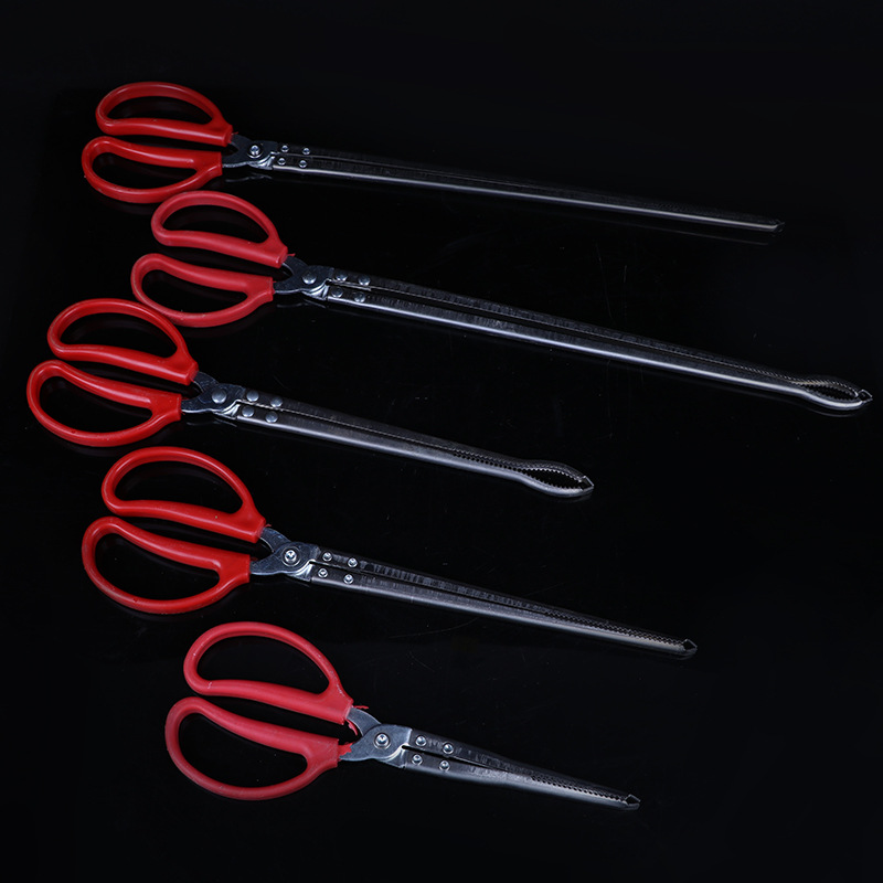 Wholesale Stainless Steel Eel clip crab clip Loach lobster pliers Sanitation garbage clip sea tool set