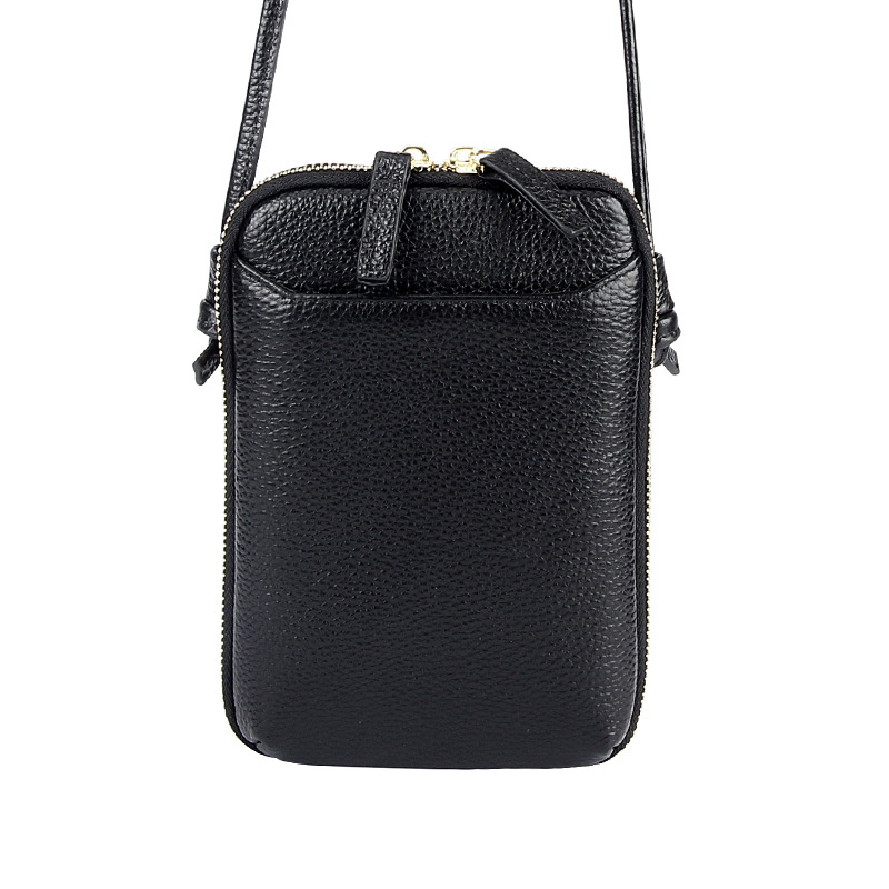 Foreign Trade Bag Women's New Niche Design Shoulder Bag Fashionable Simple Genuine Leather Mobile Phone Bag Women's Crossbody Bag Mini