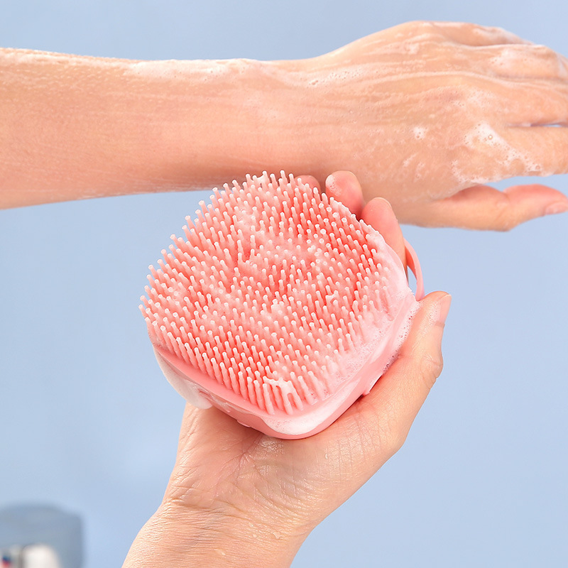 Silicone bath brush bath brush artifact baby pet massage brush multifunctional baby soft hair shampoo brush manufacturer